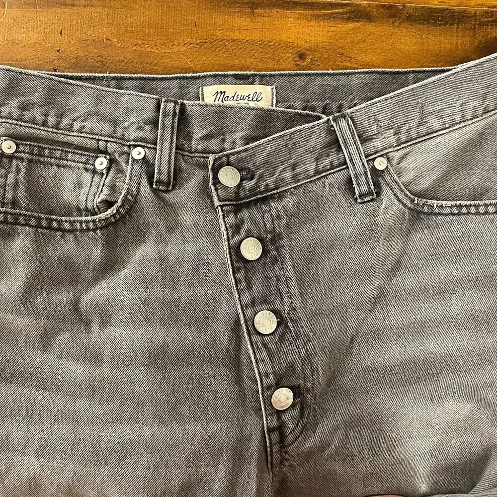 Madewell The '90s Straight Jean - Gray Size 30 - Picture 7 of 10
